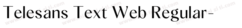 Telesans Text Web Regular字体转换